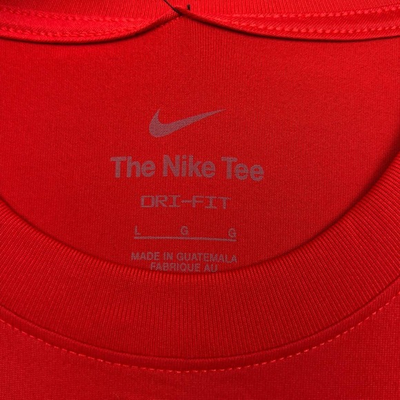 Nike Dri-Fit Shirt Men Large Red Atlanta Braves MLB Short Sleeve Crew Neck New L - Picture 3 of 8